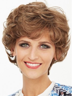 10 inch Wavy Capless Blonde Womens Bob Wig