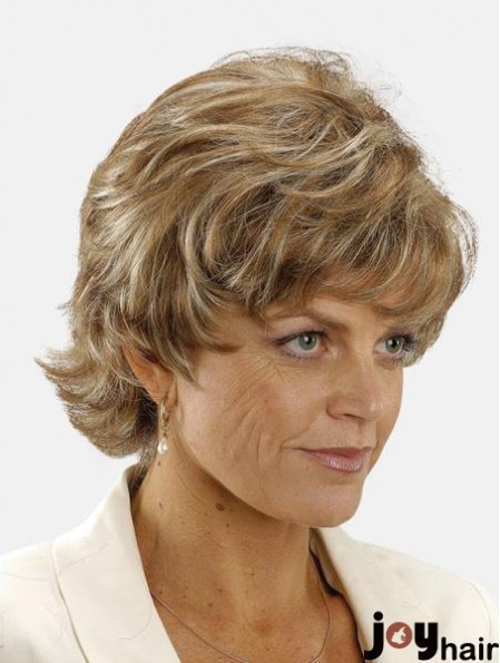 Short Monofilament Blonde 8 inch Synthetic Wigs