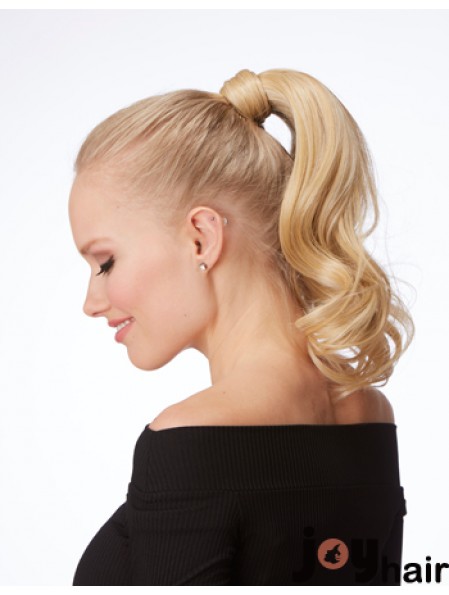 Cute and Perky Curly Gold Ponytails