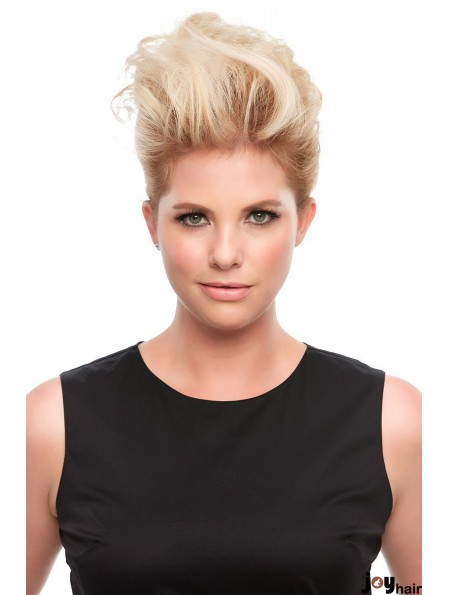 100% Remy Human Hairpiece Monofilament Base Women Topper