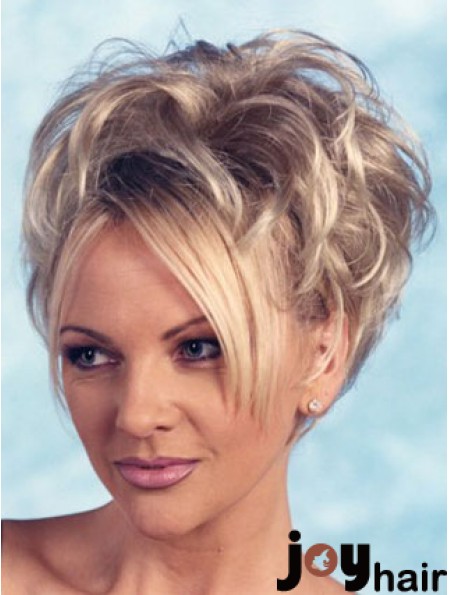 Blonde Curly 3 4 Wig For Women Online UK