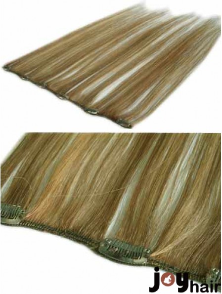 Amazing Blonde Straight Remy Human Hair Clip In Hair Extensions