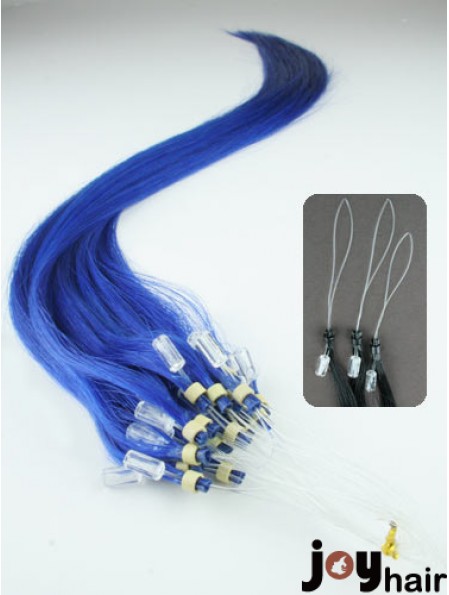 Affordable Black Straight Micro Loop Ring Hair Extensions