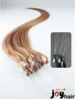 Popular Blonde Straight Micro Loop Ring Hair Extensions