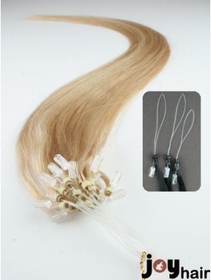 Gorgeous Blonde Straight Micro Loop Ring Hair Extensions