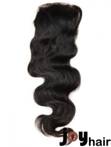 Online Black Long Wavy Lace Closures