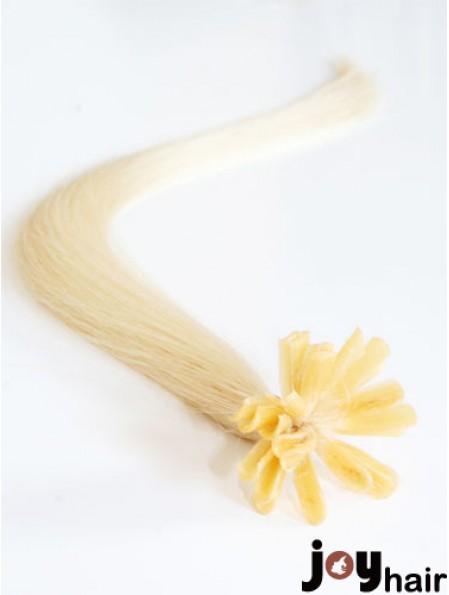 Blonde Straight Gorgeous Nail/U Tip Hair Extensions