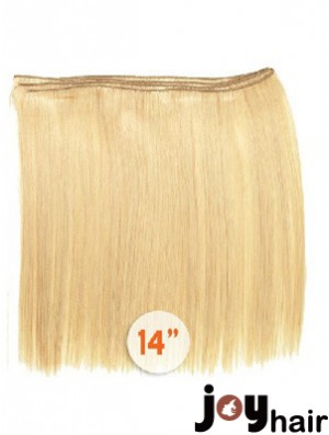 Straight Remy Human Hair Blonde Style Weft Extensions