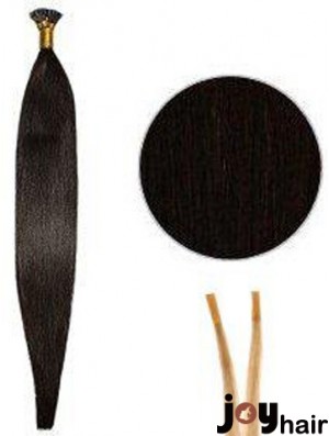 Black Straight Stick/I Tip Hair Extensions