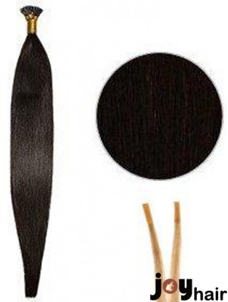 Black Straight Stick/I Tip Hair Extensions