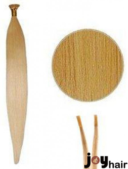 Blonde Straight Stick/I Tip Hair Extensions