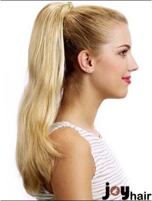 Stylish Straight Blonde Ponytails