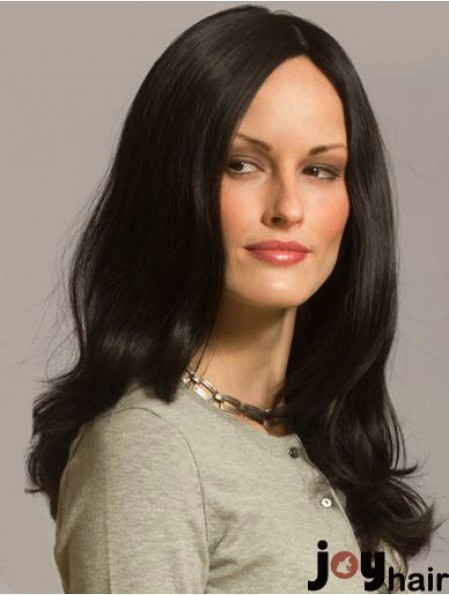 Wavy Wig With Capless Layered Cut Long Length Black Color