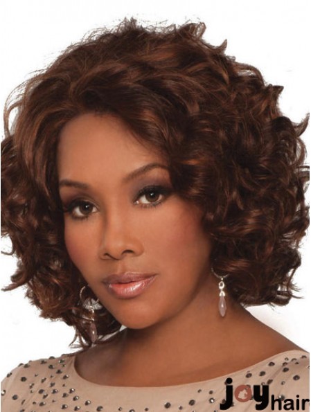 Indian Remy Lace Front Chin Length Curly Style African Styles