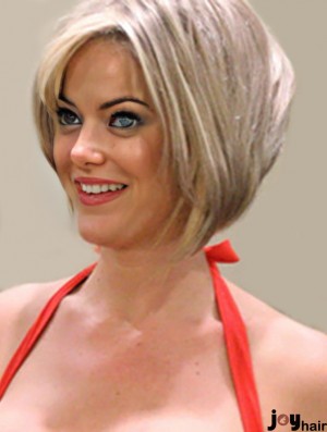 Remy Human Blonde Straight Layered  Wig Line For Sale