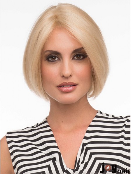 Bob Fashion Wigs With Remy Human Lace Front Chin Length