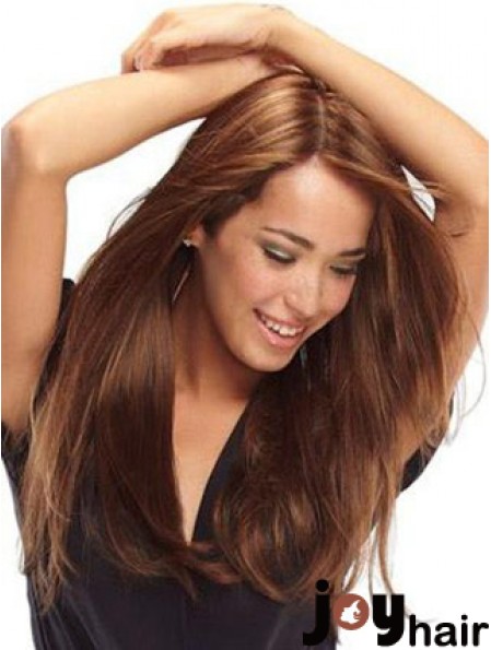 Human Hair Wigs Monofilament Cap Auburn Color 100% Hand Tied