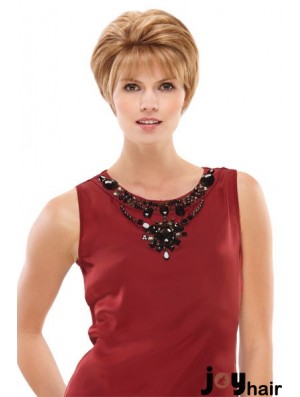 Boycuts Short Blonde Straight Style Petite Wigs