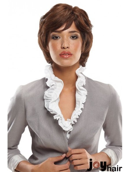 10 inch No-Fuss Auburn Bobs Monofilament Wigs