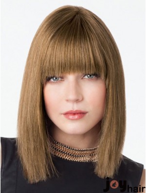 Lace Front Shoulder Length Straight Brown Comfortable Bob Wigs