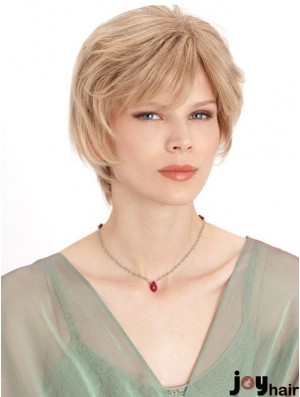 Monofilament Straight Layered Chin Length 8 inch Incredible Human Hair Wigs