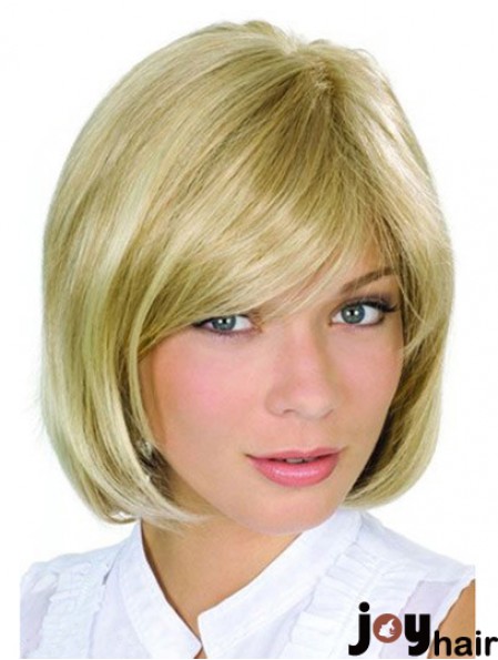 Chin Length Blonde High Quality 10 inch Wavy Bob Wigs