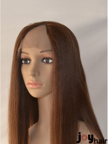 20 inch Lace Front Straight Auburn Exquisite U Part Wigs For Sale