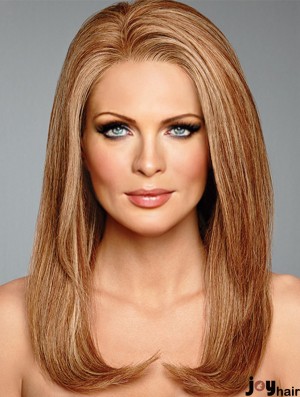 Long Wigs Straight 16 inch 100% Hand-tied 100% Human Hair