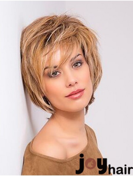 Copper Wig Bob Style Monofilament Wig Human Hair Wig Chin Length