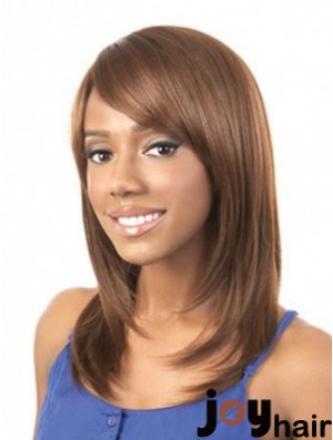 Cheap Wig Shoulder Length Striaight Wig Brown 16 Inch