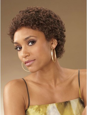 Lightweight Brown Short Curly Wig Online