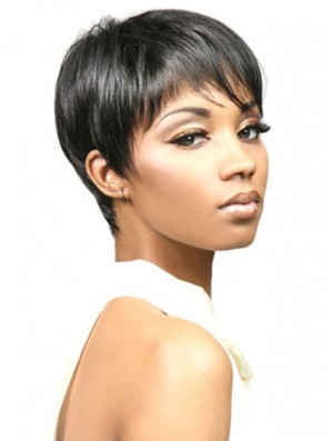 Cheap Black Short African American Wig