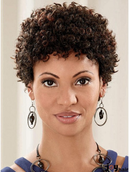 Discount African Hair Wig With Full Lace Short Curly Wig