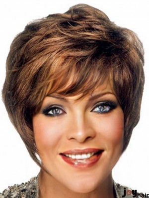 Brazilian Capless Layered Short Wavy African Hair