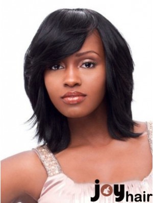 African American Wig Black Chin Length Wig Capless Wig Online