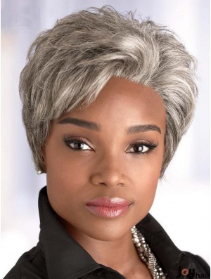 Natural Grey Wig for Older Women