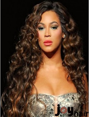 Brazilian Capless Curly Long Auburn  Curli Remi Hair