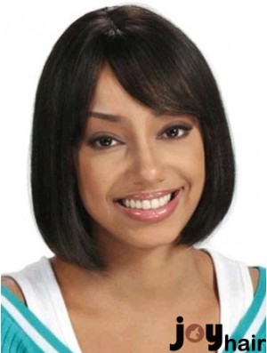 Short Hair Wigs African American Straight Style Chin Length