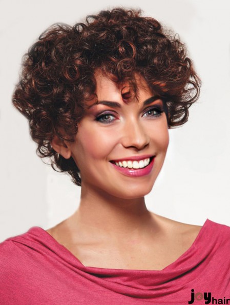 10 inch Auburn Monofilament Wigs For Black Women