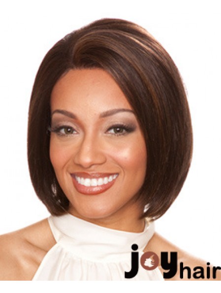 Human Hair Lace Fronts Chin Length Straight Style Bobs Cut