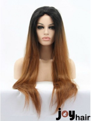 Natural 26 inch Long Straight Wigs For Black Women