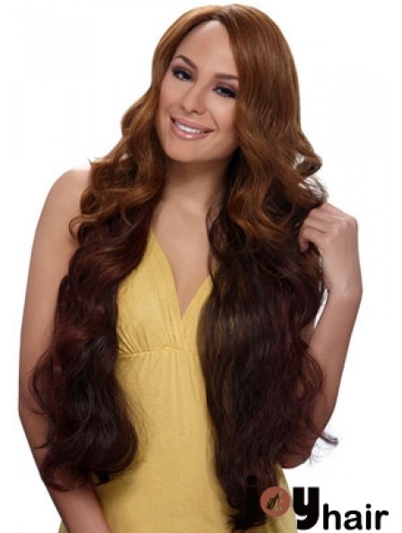 Buy African American Wigs Online With Synthetic Auburn Color Wavy Style