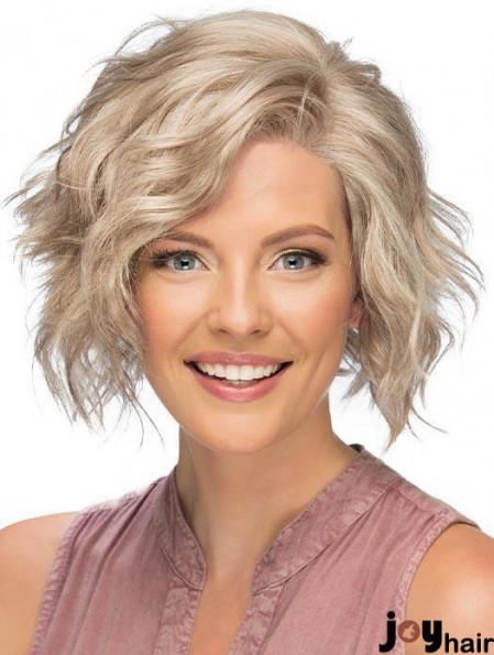 Curly Blonde Wig Short Lace Front Wig Classic Women Wig UK