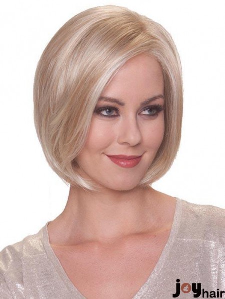 Blonde Bob Wig Synthetic Mono Top Wig Cheap Online For Ladies