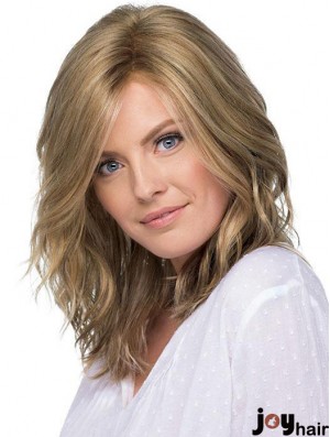 Layered 14 inch Shoulder Length Wavy New Medium Wigs