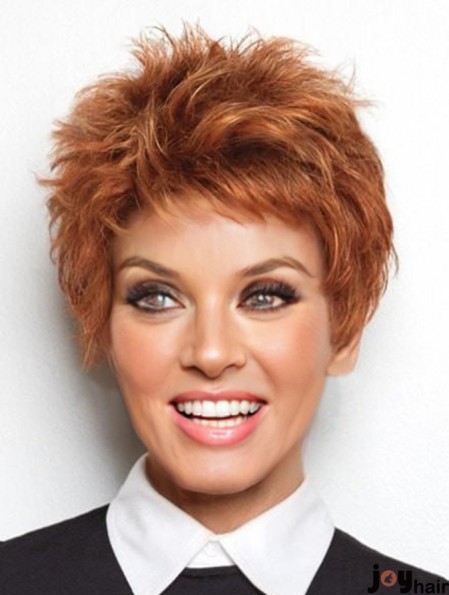 Boycuts Auburn Straight 4 inch Cropped Synthetic Raquel Welch Power Wig