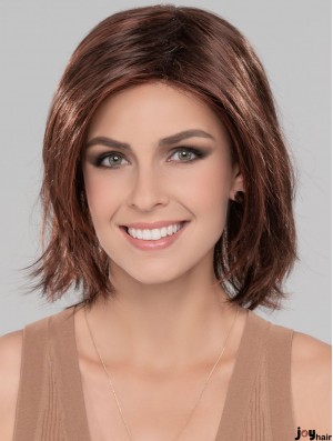 12 inch Chin Length Auburn Straight Natural Bob Wigs