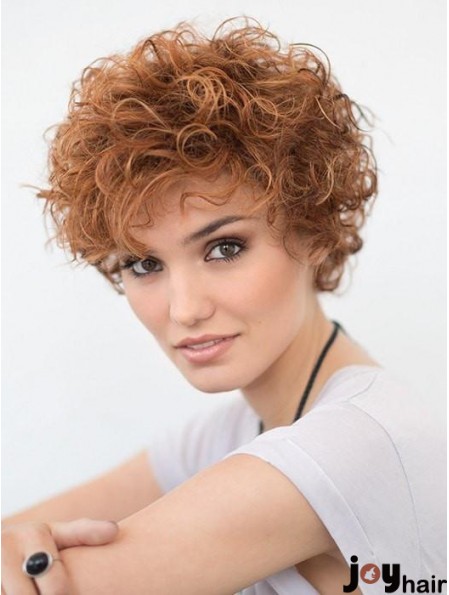 Short Curly Blonde 6 inch Lace Wig