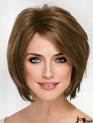 10 inch Chin Length Blonde Straight Cheap Bob Wigs