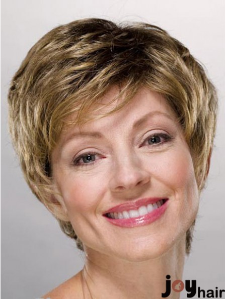 Ladies Wigs Cheap Synthetic With Capless Boycuts Short Length